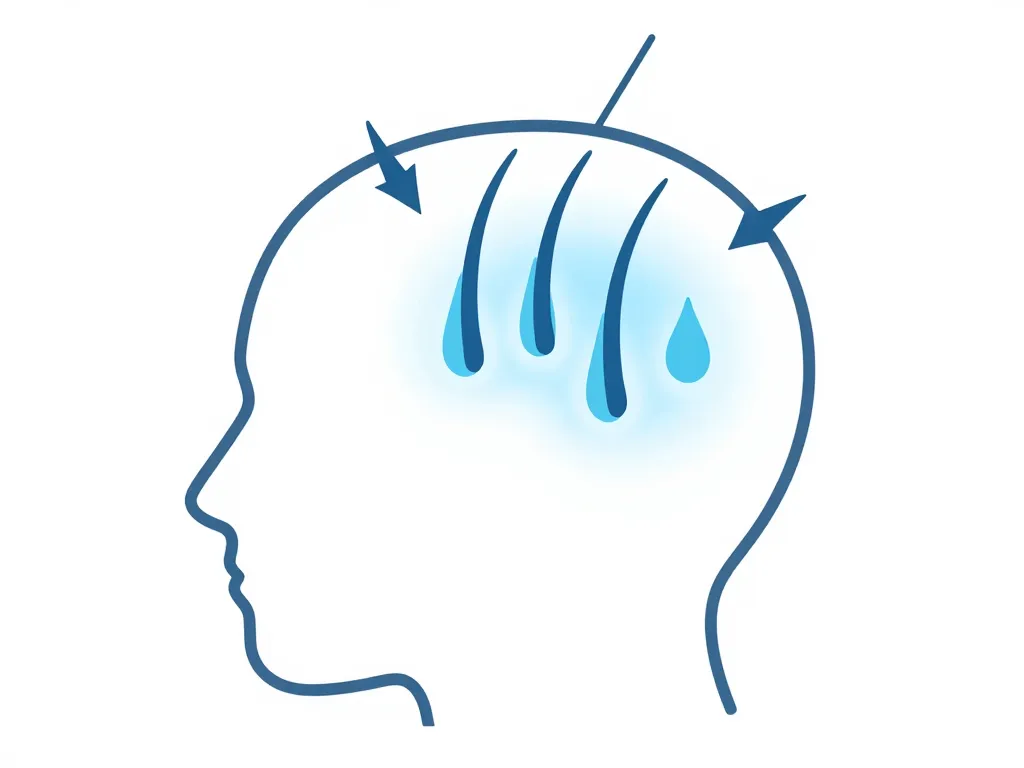 Alpecin avis schéma action shampoing caféine sur cuir chevelu