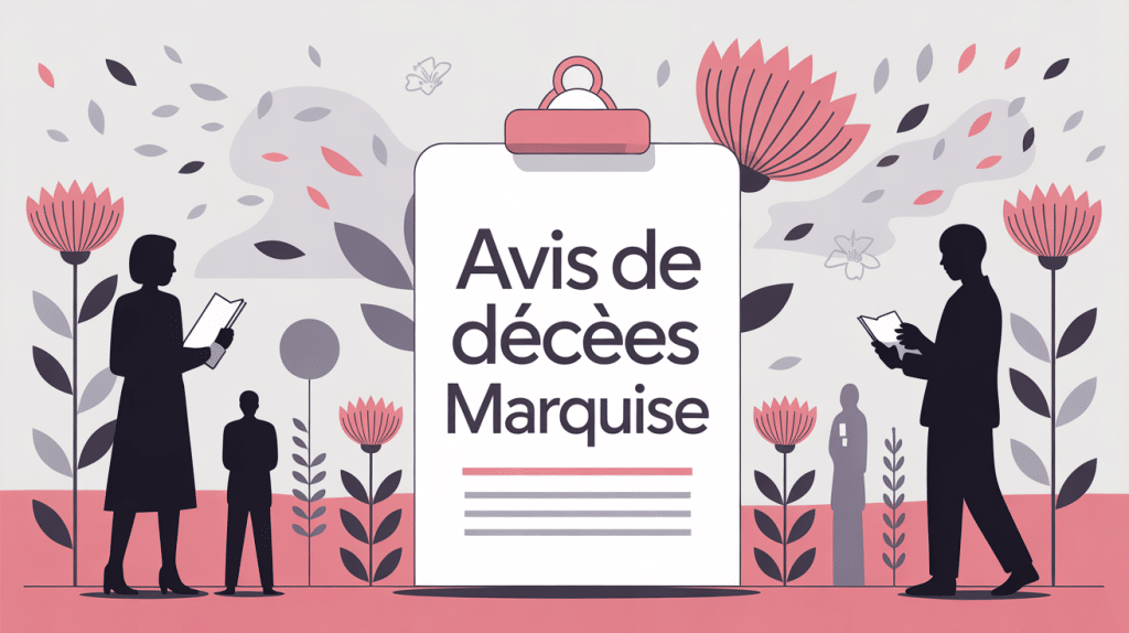 illustration avis de décès marquise consultation publication