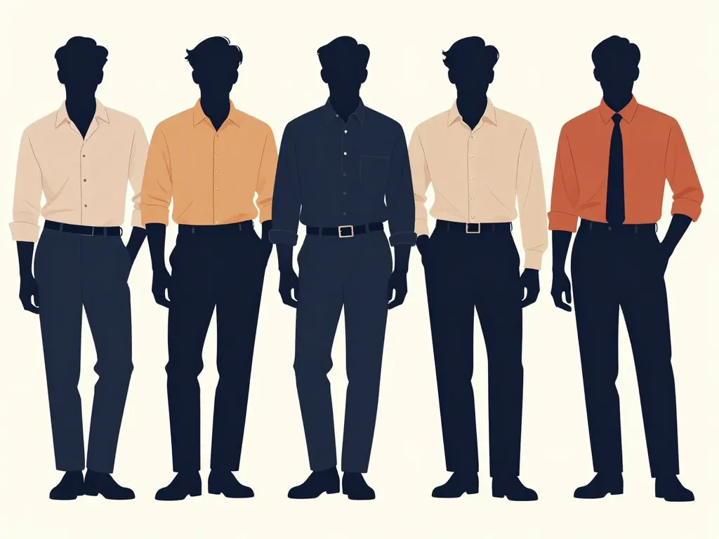 chemise vintage homme ajustée à la morphologie