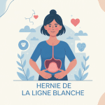 Illustration hernie de la ligne blanche soigner sans operation