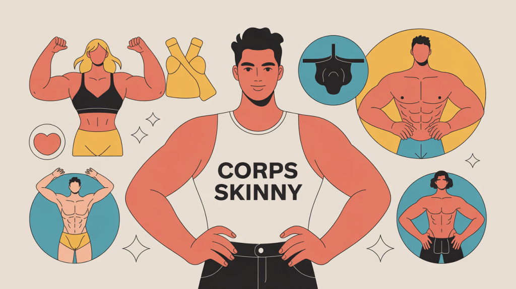 corps skinny illustration acceptation transformation