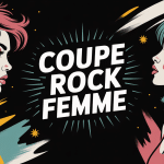 illustration coupe rock femme ambiance moderne