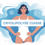 illustration cryolipolyse cuisse silhouette affinée
