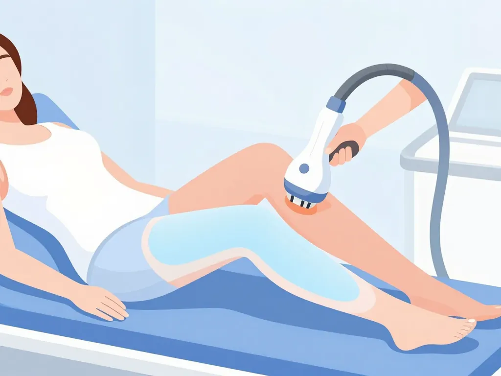 déroulement cryolipolyse cuisse sur zones traitées