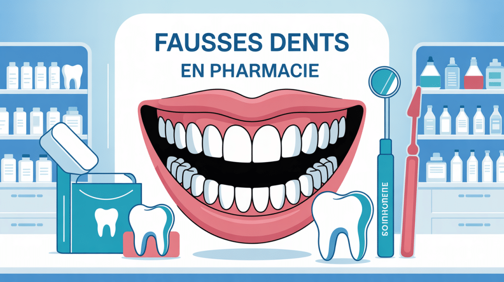 fausses dents pharmacie bouche kit accessoires