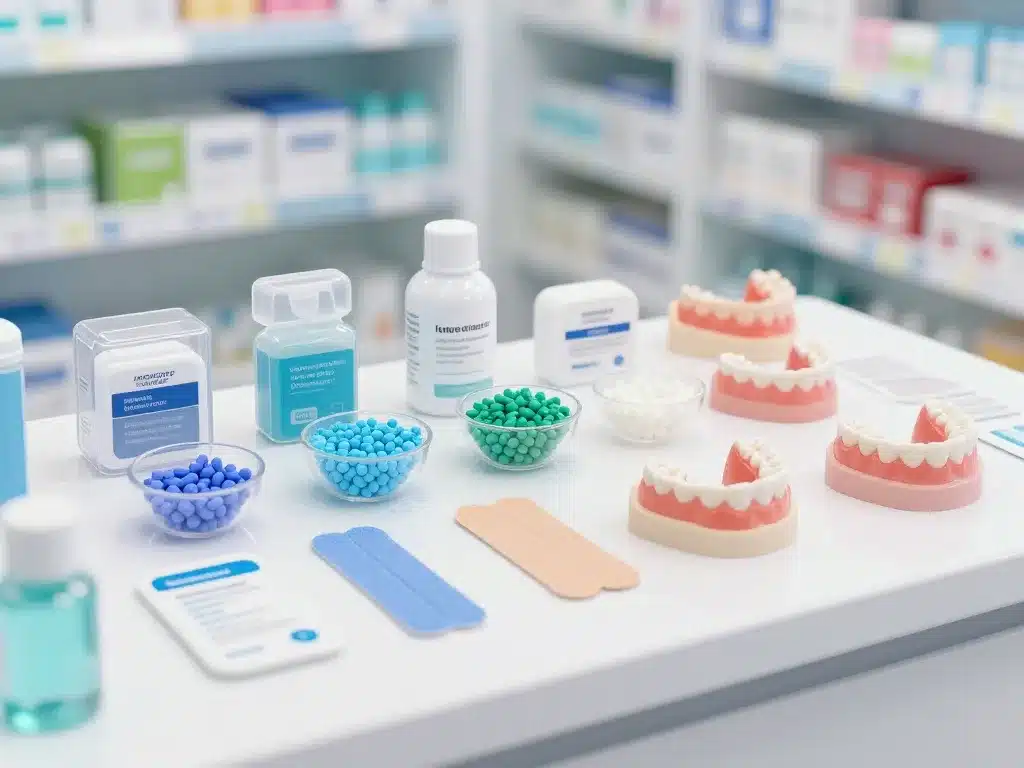 fausses dents pharmacie kits tempéraires thermoplastique