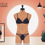 Homme en string ficelle moderne élégant