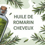 huile de romarin cheveux avis grande illustration vectorielle