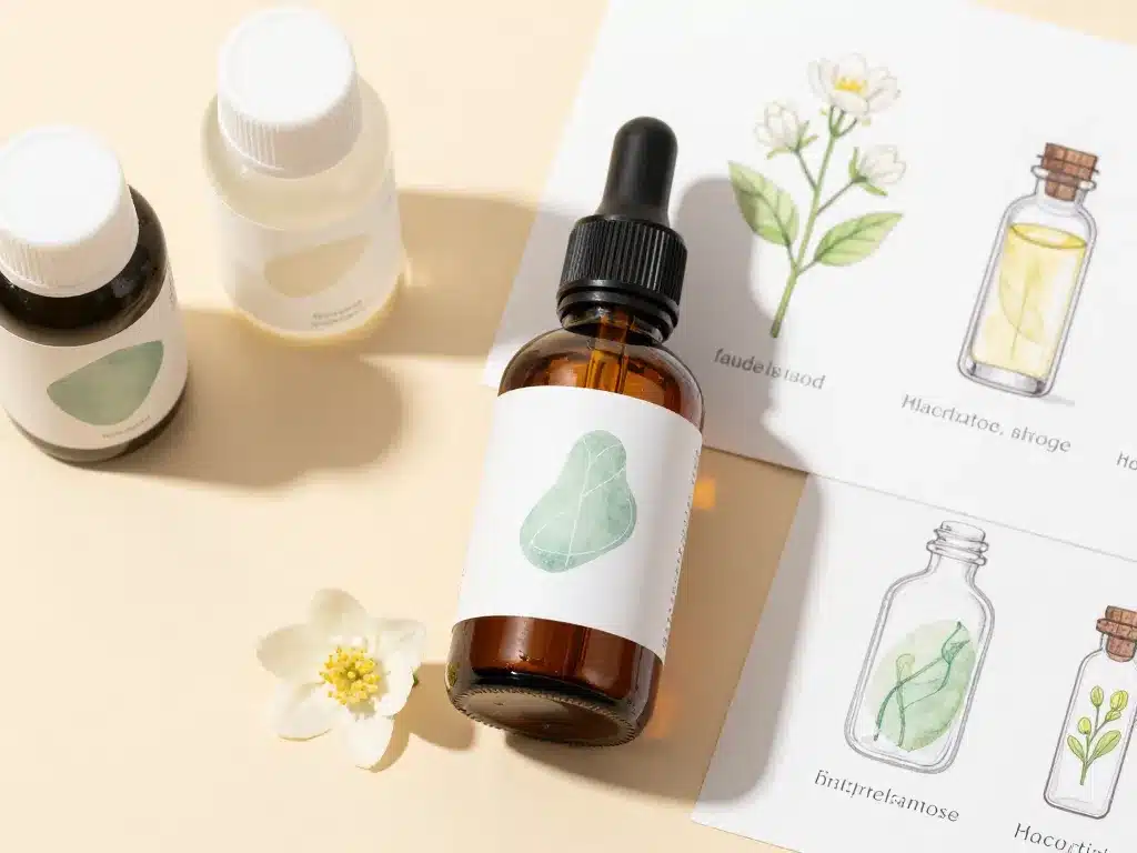 huile essentielle jasmin flacon formes extraction