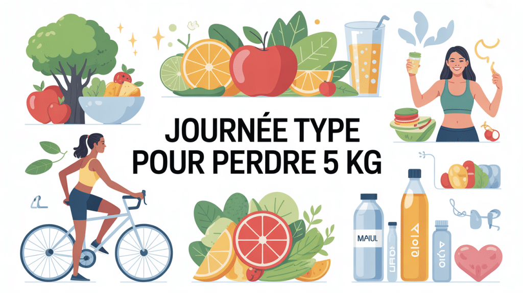 organisation saine journée type pour perdre 5 kg