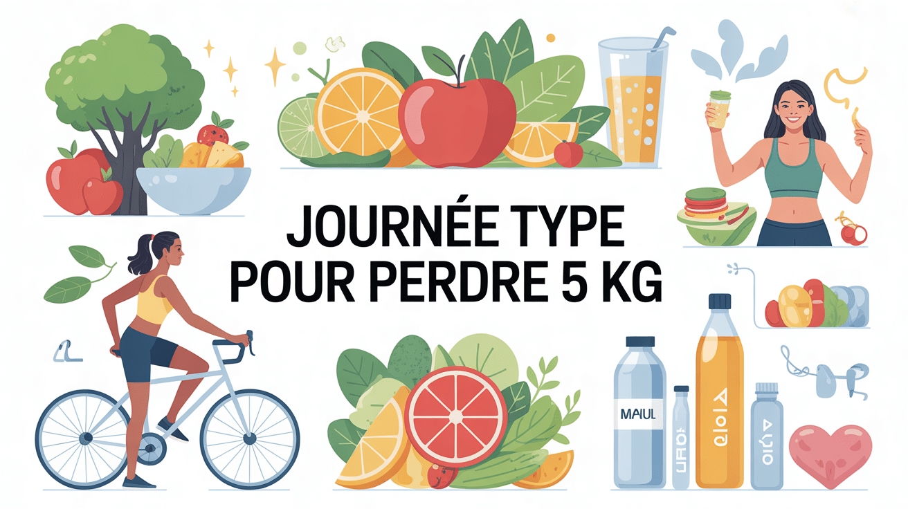 organisation saine journée type pour perdre 5 kg