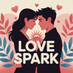Illustration love spark couple lumière étincelle