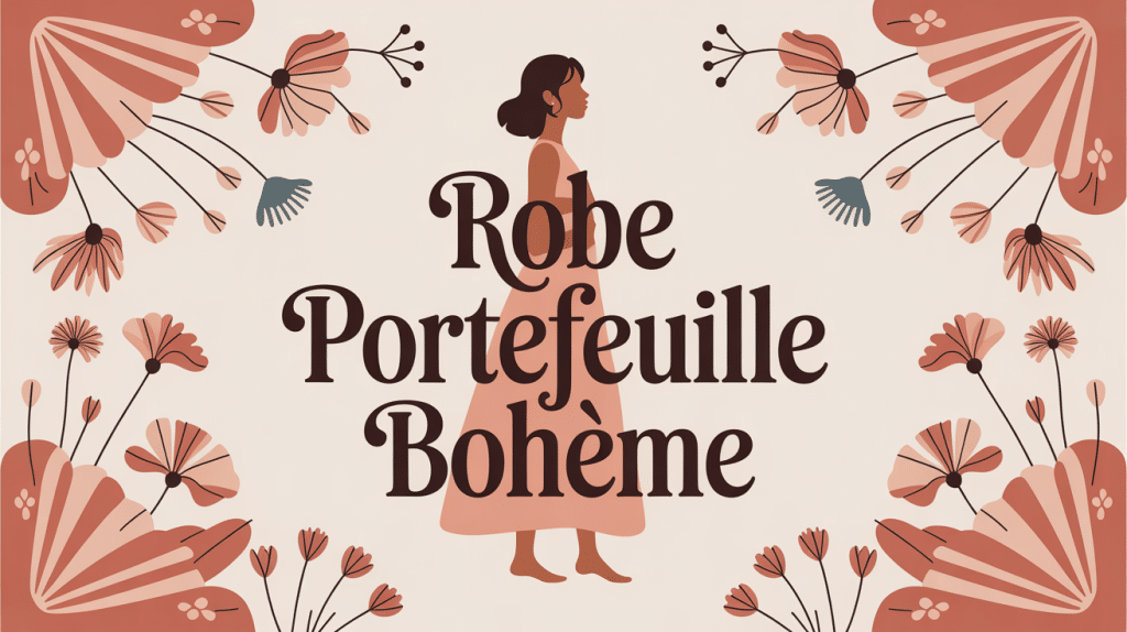 ma boheme robe portefeuille femme silhouette avec volants et motifs floraux