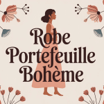 ma boheme robe portefeuille femme silhouette avec volants et motifs floraux