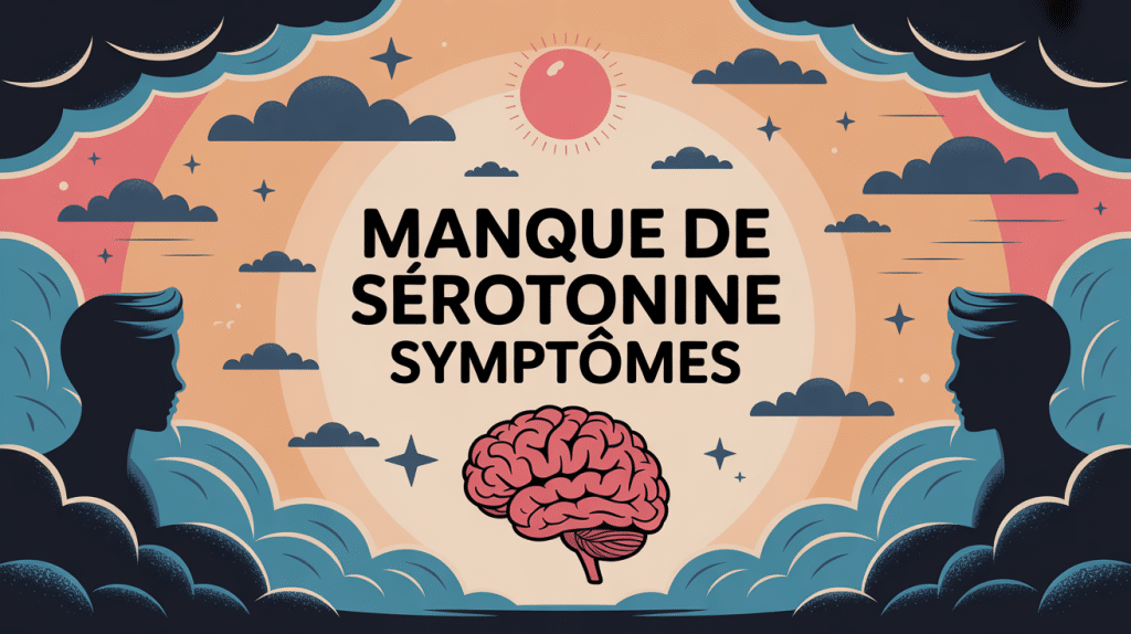 manque de serotonine symptomes image cerveau triste