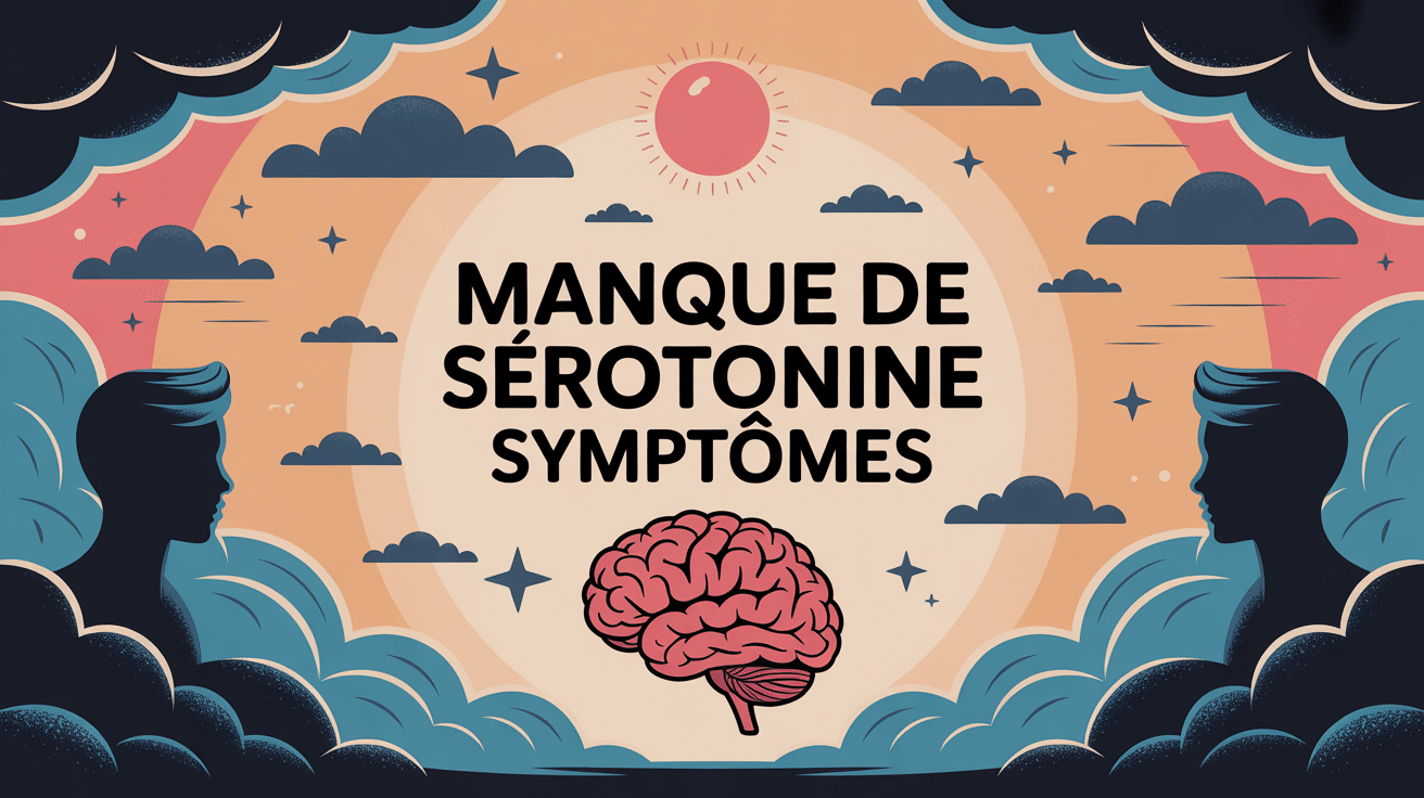 manque de serotonine symptomes image cerveau triste