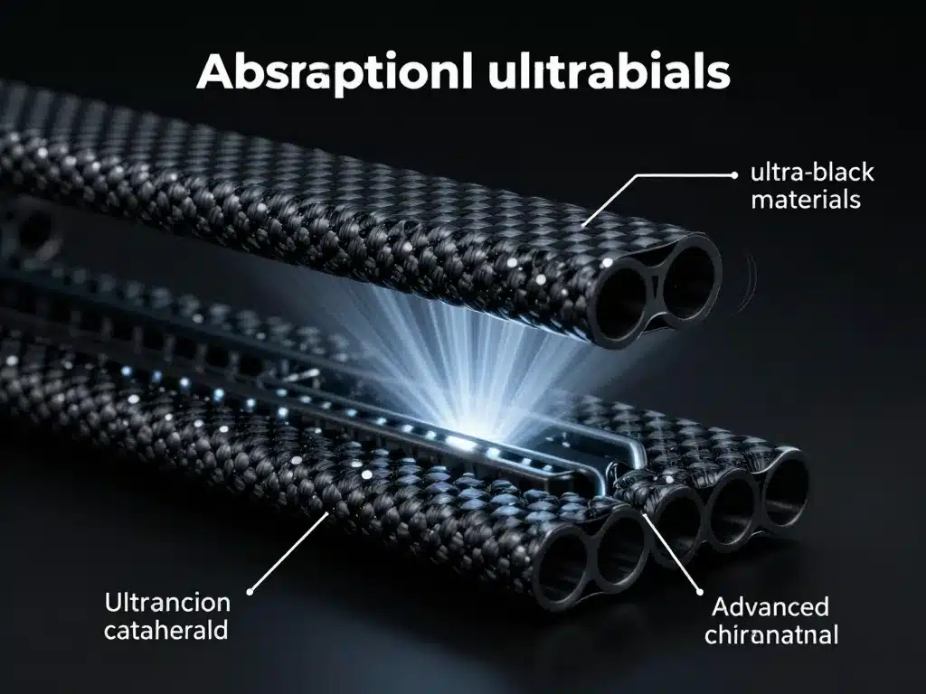 Diagramme absorption lumière noire absolue matériaux