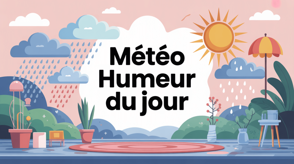 illustration météo humeur du jour paysage émotions