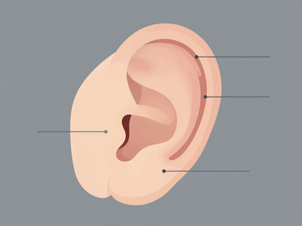 nom piercing oreille schéma zones