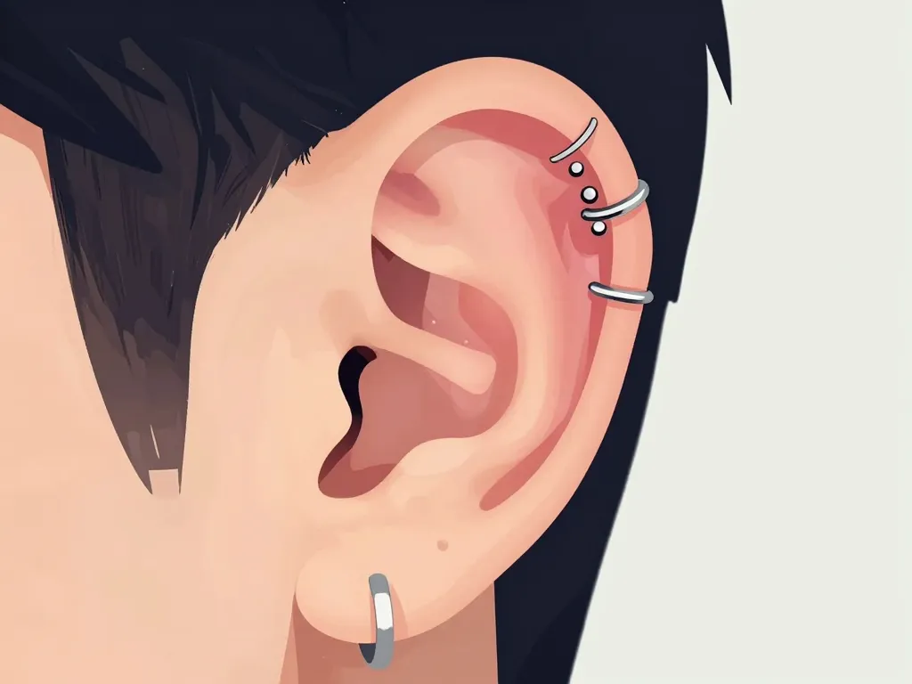 nom piercing oreille types helix piercings