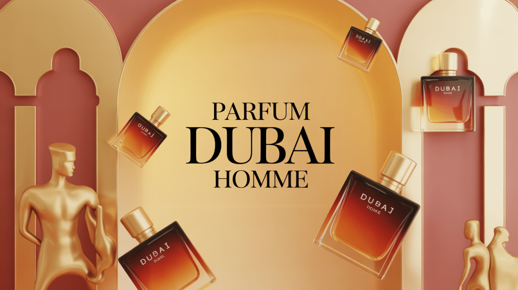 illustration parfum dubai homme oriental luxe