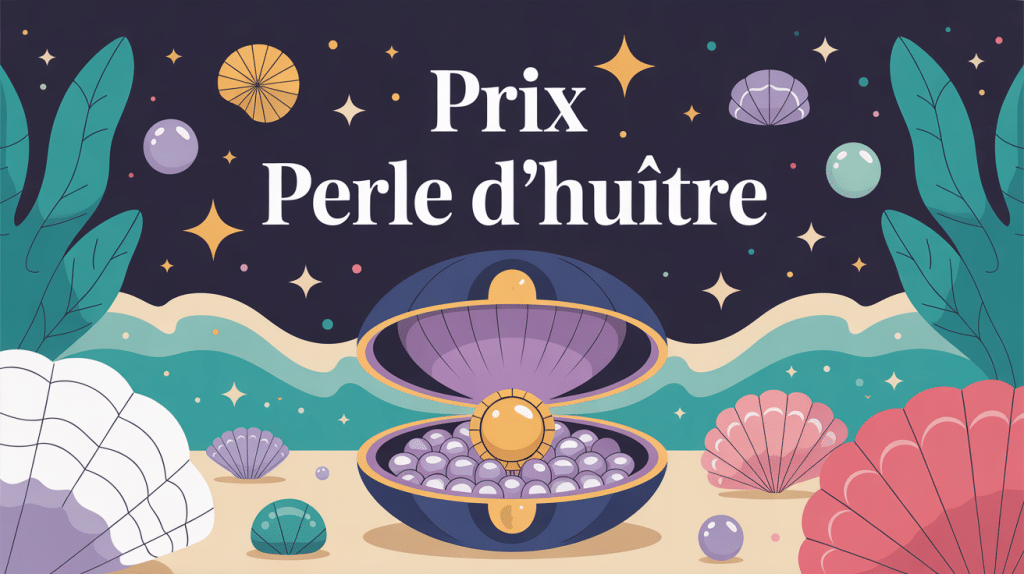 illustration perle huitre prix ouverture