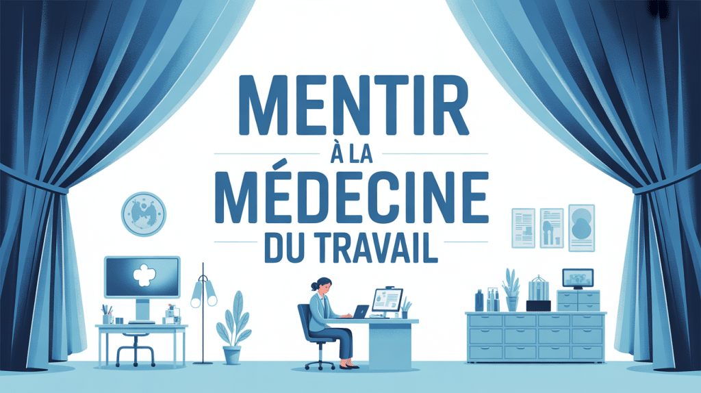 peut-on mentir à la médecine du travail illustration vectorielle