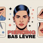 illustration piercing bas levre ambiance professionnelle