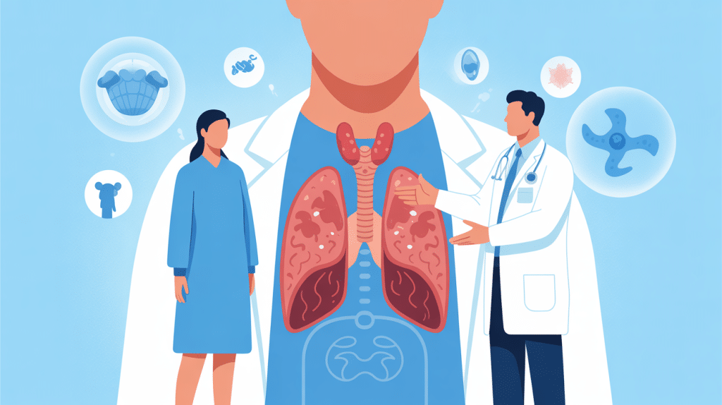 ponction thyroïde effets secondaires illustration centrale patient et médecin