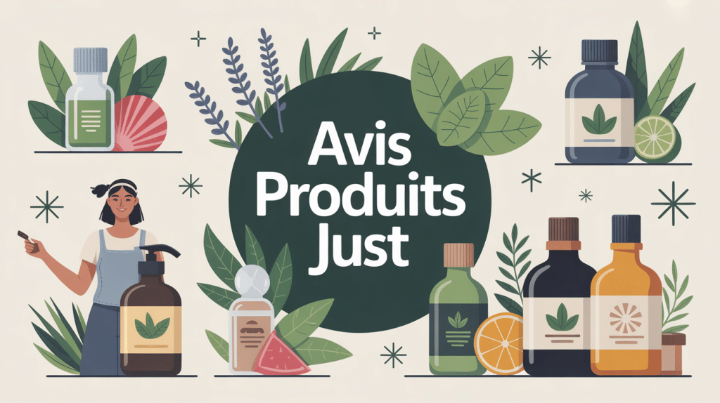 illustration produits just avis choix composition naturelle expérience