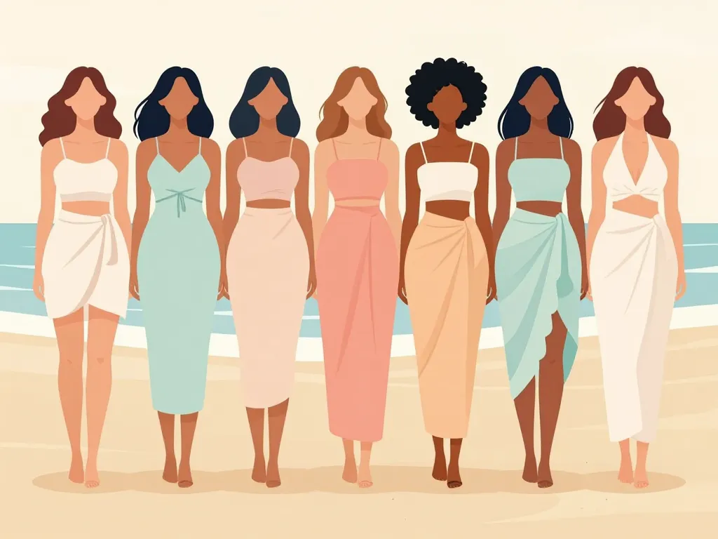 robe pareo styles morphologies