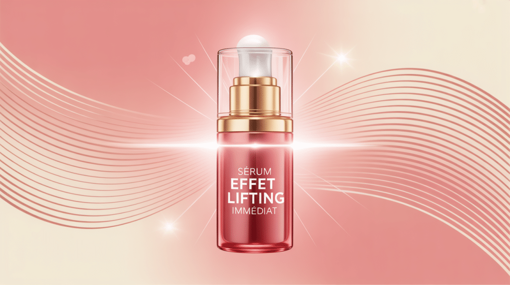 illustration sérum effet lifting immédiat avis transformation peau visage