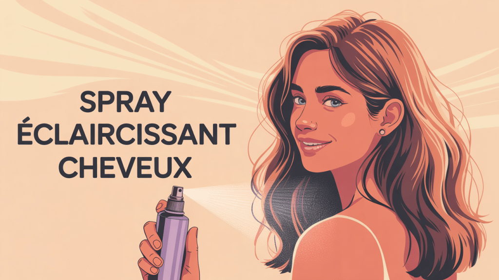 spray éclaircissant cheveux avis illustration chevelure lumineuse