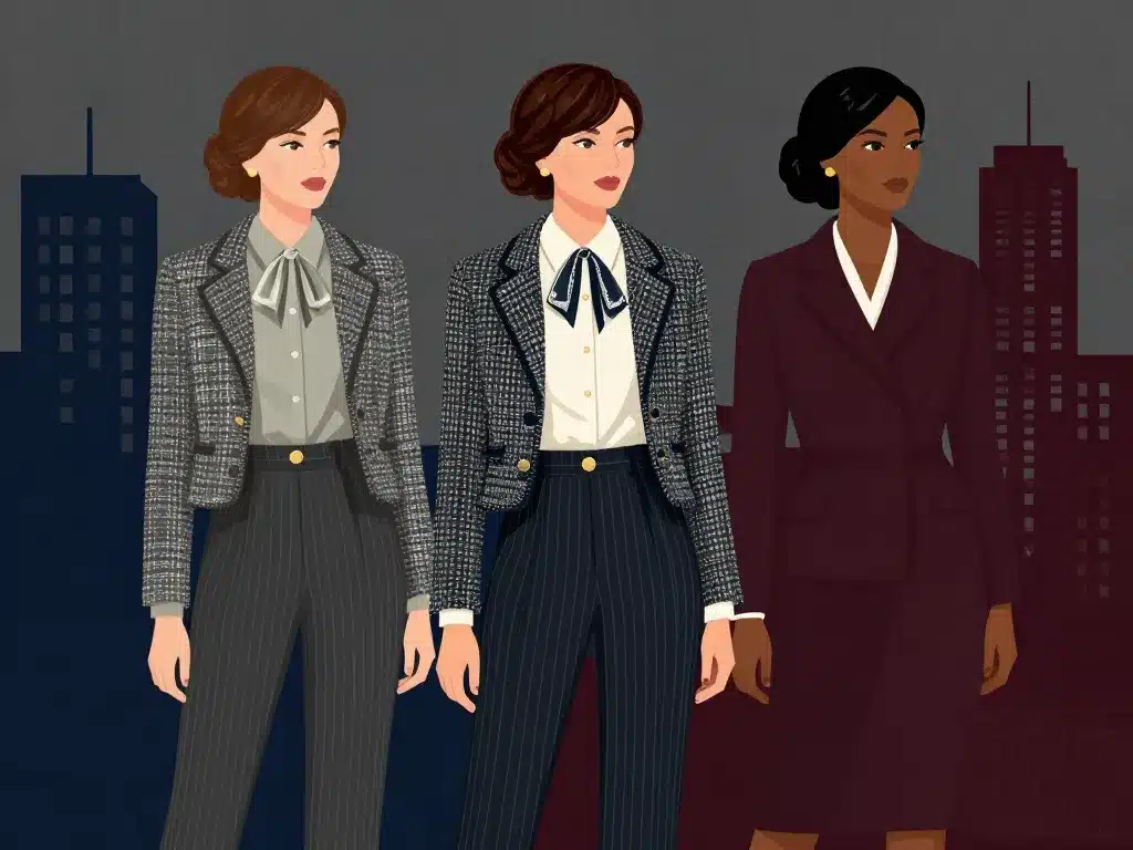 style peaky blinders femme tenues tailleur tweed moderne