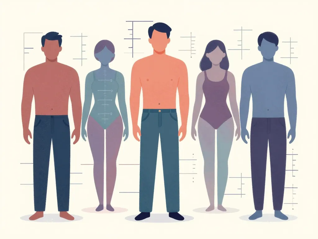 tableau des mensurations homme morphologies personnalisation tailles