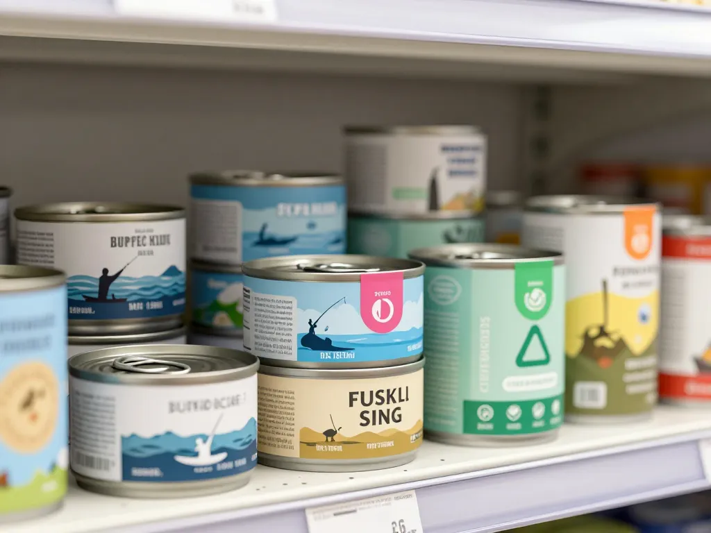 Thon sans mercure choix étiquettes et labels