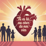 illustration symbolique tu es la au coeur de nos vie
