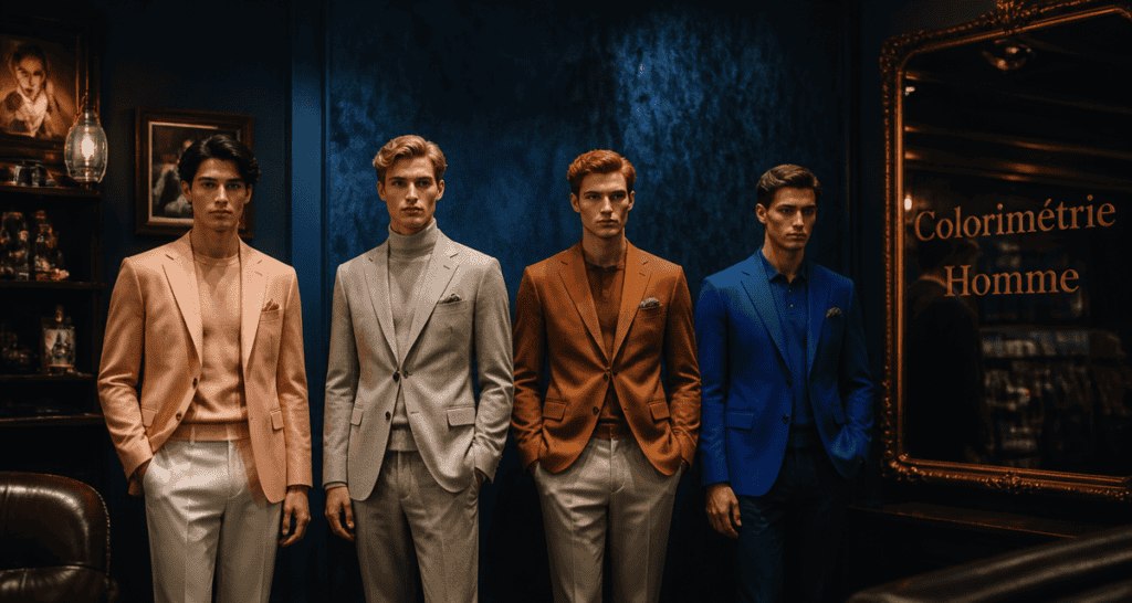 colorimétrie homme mannequins quatre saisons boutique élégante