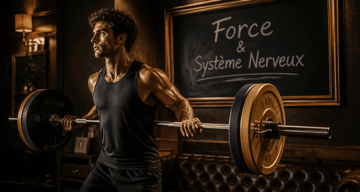 Force musculation squat barre gym