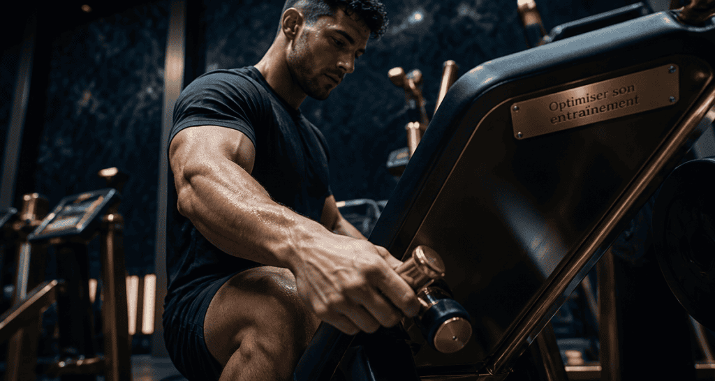 machine en salle de sport presse à cuisses homme