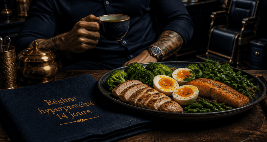 menu regime proteine 2 semaines assiette