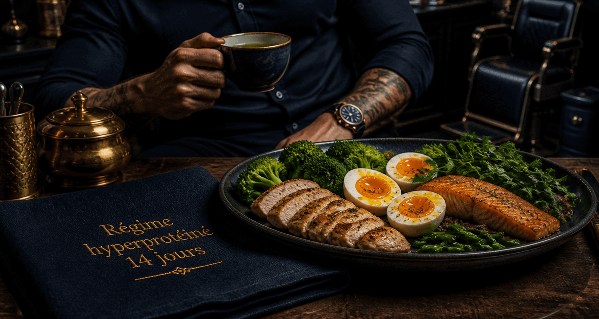 menu regime proteine 2 semaines assiette