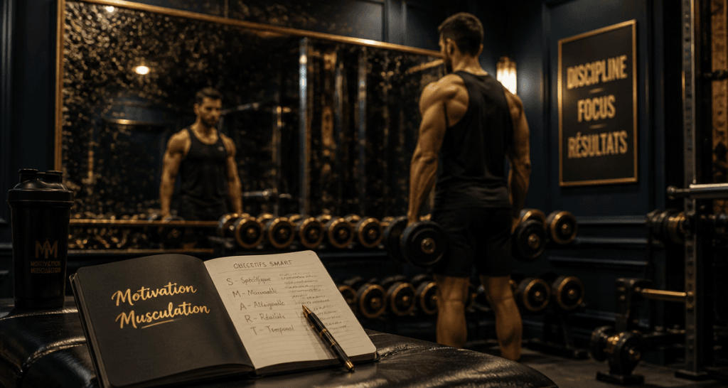motivation musculation homme carnet salle