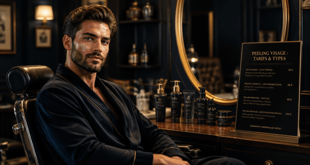 peeling visage prix homme élégant salon
