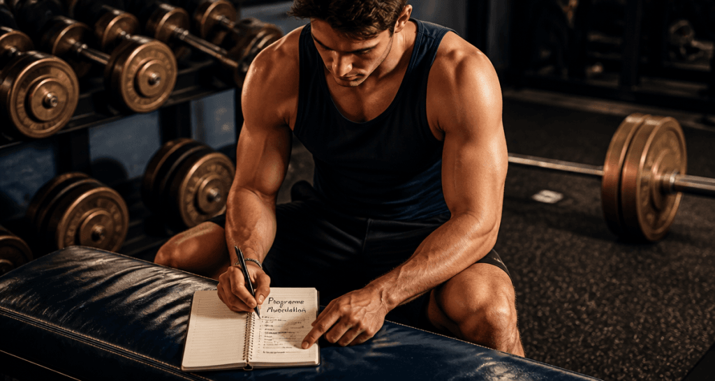programme musculation pour une semaine carnet homme salle