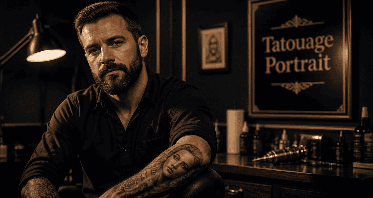 tatouage portrait réaliste avant-bras homme