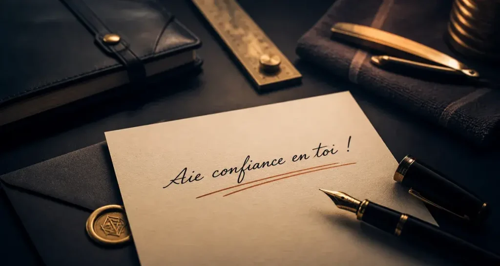 Aie confiance en toi : orthographe correcte