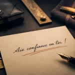 Aie confiance en toi : orthographe correcte