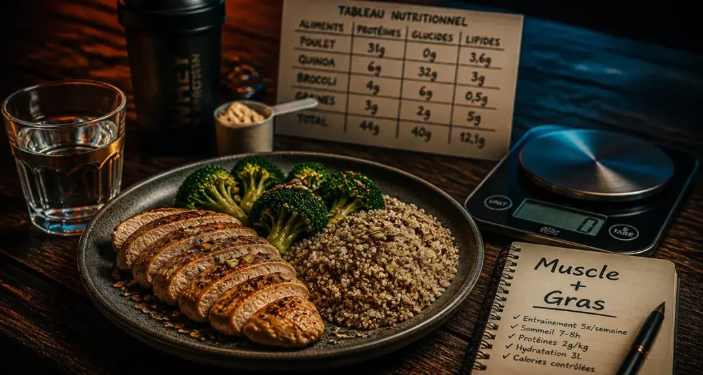 Assiette protéinée : alimentation pour prendre du muscle et perdre de la graisse