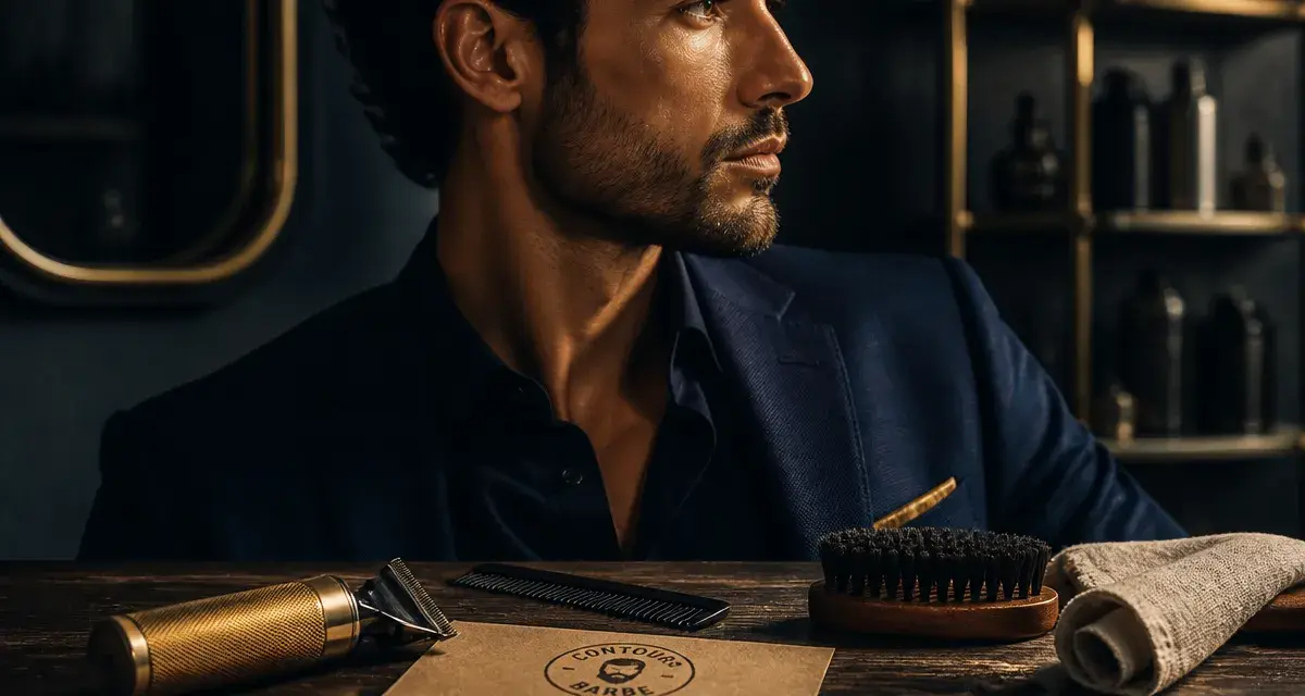 Barbe style homme : contour précis pour harmoniser le visage